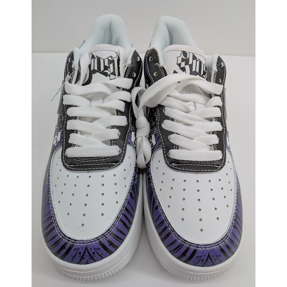 Ghost Band Theme Nike Women's Low Top Athletic Shoes Sneakers Purple Black